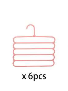 10件装/5件装/4件装/2件装/1件装衣柜收纳挂架，5层塑料围巾架，可选加厚耐用升级版，裤子/围巾/领带收纳架 - 彩色 - 查看 10