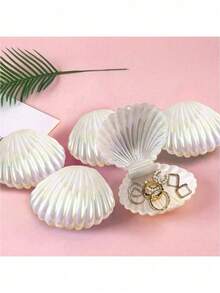 10 Stücke Weihnachts Mini Muschelförmige Süßigkeitenboxen, Meerjungfrau-Thema Plastik Mini Muscheln Geschenkboxen in Perlmuttfarben, Unter dem Meer Geburtstags Party Geschenk Aufbewahrungsboxen, Weihnachtsgeschenke - Verschiedenfarbig - Übersicht 2