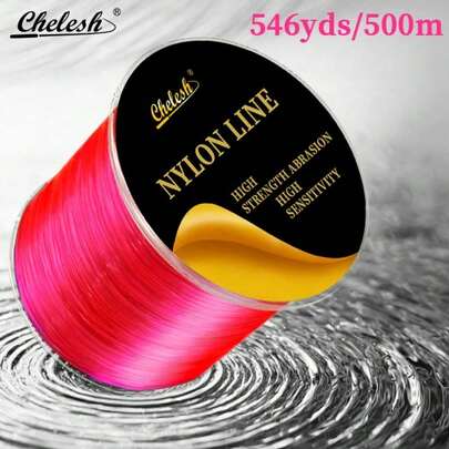  Chelesh 500m/546yds High Quality Monofilament Nylon Fishing Line, Suitable For Sea Fishing, Freshwater Taiwanese Fishing, Multiple Strengths Available, Durable And Sturdy, Fishing Gift, Christmas Decor Line, Jewelry DIY Beading Thread
