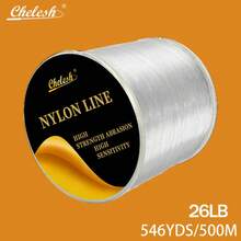 Chelesh 500米/546码高品质单丝尼龙钓鱼线，适用于海钓、淡水钓鱼（台湾地区），多种强度可选，经久耐用，结实可靠，可作为钓鱼礼品、圣诞装饰线或珠宝DIY串珠线。 - 彩色 - 查看 57