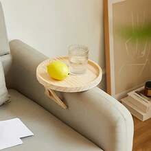 1 khay đựng cốc bằng gỗ tre có thể gập lại, dùng để kê tay vịn ghế sofa, khay đựng đồ ăn nhẹ, cà phê và điều khiển TV tiện dụng. - Nhiều màu - Xem 3