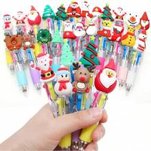 24 Cute Multicolor Pen For Fun Christmas Pen Colored Ballpoint Bulk Pens For Gifts Perfect For Xmas Winter Holiday Birthdays Parties - 4 Color Pens In One - Multicolor - View 2