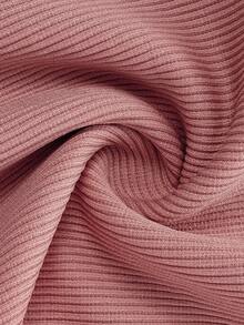 Wide Strap Sports Shapewear Bodysuit, High Waist Tummy Control Butt Lifting Shaping Underwear - Rusty Rose - View 9