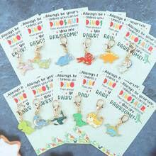 Bộ 1/12 móc khóa khủng long dễ thương, kèm theo thiệp động viên "Luôn là chính mình, bạn thật tuyệt vời", ba lô và móc khóa ô tô quyến rũ, món quà lý tưởng cho người trẻ, thanh thiếu niên và bạn bè, thích hợp cho sinh nhật, trao giải, kỷ niệm, tiệc theo chủ đề, ngày lễ tình nhân, giáng sinh - Nhiều màu - Xem 5