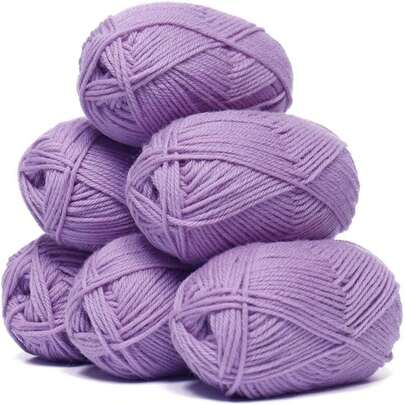 5pcs/250g Premium Milk Fiber Yarn - Soft Knitting Yarn Suitable For DIY Crochet And Weaving Projects, Ideal For Making Bags, Cushions, Dolls, Home Decor - Multiple Colors Available, Approx 50g/Pc