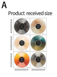 Autocolant decorativ colorat cu muzică, discuri, autocolant din PVC, detașabil, autoadeziv, ușor de rupt, decor pentru casă, pentru a vă însenina viața, decorațiuni de sărbători, cadouri de ziua de naștere și absolvire - Multicolor - Vizualizare 14