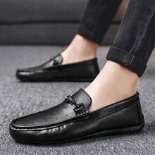 2025新款休闲通勤商务办公皮鞋 - 黑色 - 查看 7