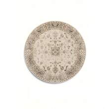 1pc Vintage Floral Pattern Round Rug, Artistic Retro Round Carpet, Decorative Rug, Bedroom Decor, Small Rug, Carpet, Home Decor, Living Room Rug, Living Room Small Rug, Bedroom Rug, Living Room Home Decor, Outdoor Rug, Washable Rug, Plush Rug, Fuzzy Rug, Autumn/Winter Rug, Thick/Fluffy