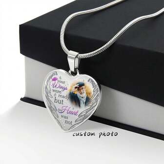 Customized Photo Memory Gifts, Commemorative Necklaces, Photo Commemorative Gifts, Mom In Heaven, Unforgettable Sympathy Gifts, Birthday Gifts From A Daughter's Mother, Family Necklaces, Valentine's Day, Unique Gifts For Good Friends And Girlfriends, Christmas Gifts, Picture Commemorative Pendant Necklaces, Mother's Day Gifts, Birthday, Wedding Souvenirs, Anniversary Gifts