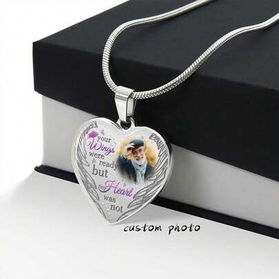 Customized Photo Memory Gifts, Commemorative Necklaces, Photo Commemorative Gifts, Mom In Heaven, Unforgettable Sympathy Gifts, Birthday Gifts From A Daughter's Mother, Family Necklaces, Valentine's Day, Unique Gifts For Good Friends And Girlfriends, Christmas Gifts, Picture Commemorative Pendant Necklaces, Mother's Day Gifts, Birthday, Wedding Souvenirs, Anniversary Gifts