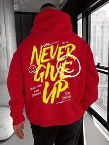 Sudadera de manga larga para hombre con cordón, patrón impreso, ropa casual elegante para el día a día - Negro - Ver 9