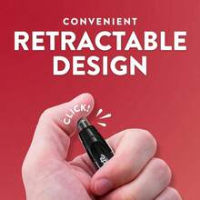 89465 Profile Retractable Ballpoint Pens, Bold 1.4mm, Black, 12 Count Package May Vary - 12 Unidad (Paquete de 1) + Retráctil + Colores Variados - Ver 7