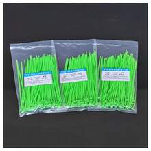 100根多用途塑料扎带，柔软耐用，适用于园艺捆扎，快速固定植物和草坪，使用方便。