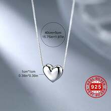 Mini Heart Pendant Necklace - Simple Yet Elegant Design, Durable, Long-Lasting Jewelry Decoration, Perfect Gift For Women And Girls - 彩色 - 查看 3