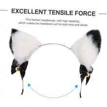 FOMIYES Diadema Con Orejas De Gato Diadema De Gato Esponjoso Cosplay a Del Favor De Partido De Cosplay as Con Orejas De Tela Perder - 3x2 piezas - Ver 3