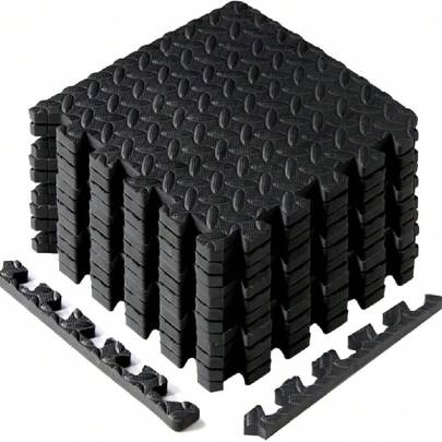 Tapete para Ejercicio 12, 24, 48 y 120 SQFT, Piso para Gym, Tapete Foamy, Tapete Gym Grueso, Tatami para Piso, Tapete Ejercicio Grueso, Tapete de Espuma EVA para Gimnasio y Hogar,26995017