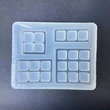 Chocolate Plaid Resin Casting Mold, Silicone Mold Accessories, Resin Liquid Mold, Resin Keychain Silicone Mold, Resin Mold - Silicone - View 2