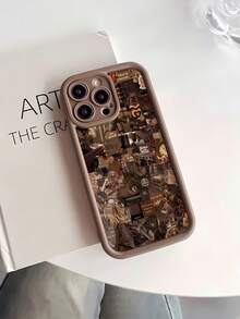 Funda para teléfono de la colección Whimsical Wonderland, compatible con teléfonos ,  17,  16 Pro Max,  15 Pro Max,  13 y  12. Fabricada en TPU, ofrece protección contra golpes y caídas. Ideal para regalar a familiares, amigos y seres queridos en cualquier ocasión. - Marrón - Ver 3