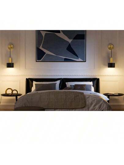 Moderne Adjustable LED Wand Lamp, RGB Bulb, Dual Purpose Rechargeable, Easy Installation, Living Room, Bedroom, Porch, Hallway, Kitchen, Gallery view 6