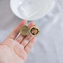 Custom Photo And Text Engraved Heart Locket Necklace,Personalised Photo Heart Pendant,Custom Valentine's Day,Birthday Gift,Mom Gift Necklace,Your Photo Jewellery