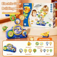 Children Aged 3 And Above Equipment Toys, Creative Learning Blocks, 18 Piece Educational Building Toy Set, Electric And Manual Dual-Mode, Multi-Functional Equipment Toy Set Gift For Boys And Girls