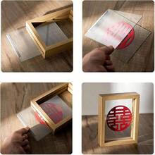 Sanfoelek Flores secas y Hojas Marco de espcimen Marco de Madera con Marco de Vidrio Real Marco de Fotos de Boda decoracin de Fotos de Escritorio