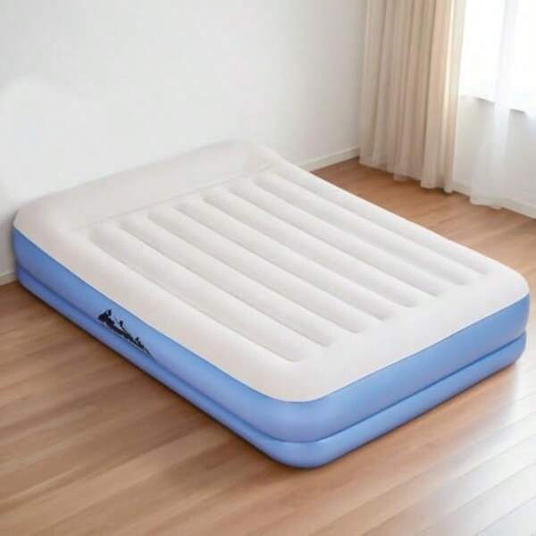 Air Mattress Inflatable Bed Builtin Pillow Pump Queen Air Bed 41cm