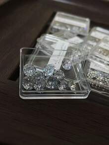 1 Box Rhinestone Cut Cubic Zirconia Round Pointed Bottom Nail Rhinestones, Nail Art Jewelry Decorations Nails Nail Supplies Nail Gems - Multicolor - View 11