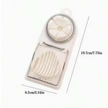 3pcs 2-In-1 Multifunctional Egg Slicer Cutter - Hard Boiled Egg Chopper Divider Dicer - Kitchen Gadget, ABS Material, Uncharged, Food- Design For Efficient Egg Preparation, Egg Slicer For Hard Boiled Eggs, Food Preparation Tool, Modern Kitchenware, Durable Kitchen Tool