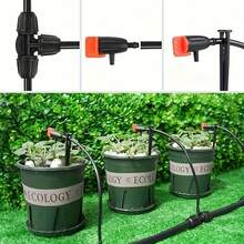 Drip Irrigation Inline Dripper, Suitable For 1/4 Inch Drip Irrigation Pipes, Adjustable Dripper, Micro Dripper, Used For Drip Irrigation In Gardening Systems, Outdoor Courtyards - Multicolor - View 3