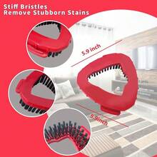 O Ceda Scrub Brush Spin Mop Scrub Brush Replacement Head For O Cedar EasyWring 1 Tank System Hard Bristle Cleaning Brush For Bathroom Kitchen Tub Tile And Glass Not Fit RinseClean 2Tank - 大的 - 查看 6