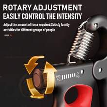 Grip Strength Trainer, Adjustable Resistance 5-100 Kg Grip Strengthener, Non-Slip Counting Hand Gripper For Muscle Building