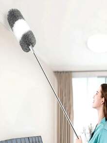20ft Extendable Cobweb Duster With Lightweight Aluminum Pole - Stainless Steel Handle, Medium-Stiff Bristles For Commercial Cleaning - Multicolor - View 4