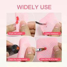Toallitas de pegamento para pestañas sin pelusa para decoración de uñas en caja, removedor de esmalte de Gel de papel, pegamento limpio, almohadillas de algodón, Herramientas de limpieza de belleza, 1080 Uds. - 1200 empaquetado negro - Ver 5