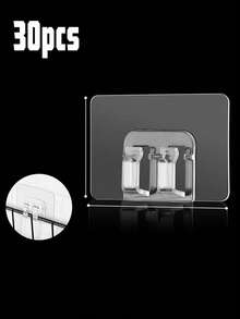 50pcs Transparent And Traceless Light String Hooks, Colorful Light Strings, With Wedding Trinkets, Powerful Suction Cups That Can Be Removed Without Damaging The Wall, Suitable For Indoor Summer And Garden Decoration, Suitable For Garden Light String Decoration On Halloween, Mother's Day, Christmas And New Year's Day, Suitable For Indoor Summer And Garden Decoration - Multicolor - View 13