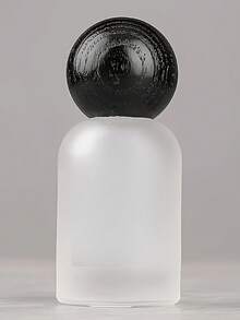 1个高档圆形木纹30毫升/50毫升可灌装防漏可重复使用便携旅行香水瓶