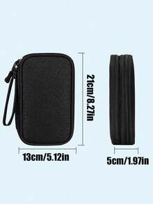 1pc Electronic Organizer, Travel Cable Organizer Bag Pouch Electronic Accessories Carry Case Portable Waterproof Double Layers Storage Bag For Cable, Cord, Charger, Phone, Earphone, Large Size - Multicolor - View 2