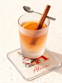 1/3/5PCS Customized Personalised Initial Coaster, Customised Acrylic Name Coaster, Customized Christmas Coaster Santa Claus Letter Coaster,Birthday Gift, Drinks Coaster, Personalised Coasters, Daddy Gifts, Home Gifts,Valentine's Day Gift, Wedding Gifts, Wedding Accessories, Christmas Gift, Christmas Decor, Thanksgiving Gift, New Year Gift, Party Decor