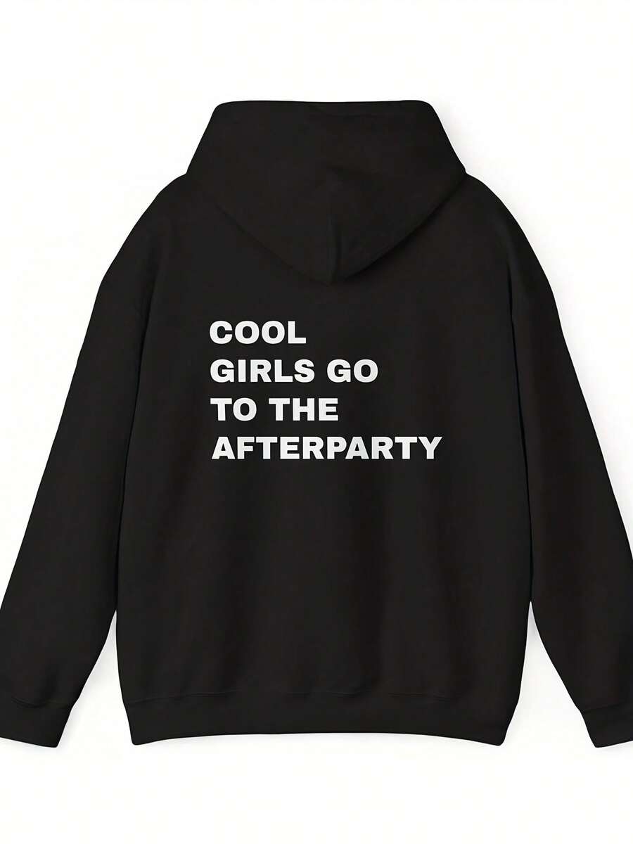 Cool Girls Go To The Afterparty Hoodie Uni Party Sweatshirt Casual Winter Wear Cistmas Gift Birthday Gift Hoodie For Her,Autumn/Winter Hoodie Autumn Set - 款式24 - 查看 1