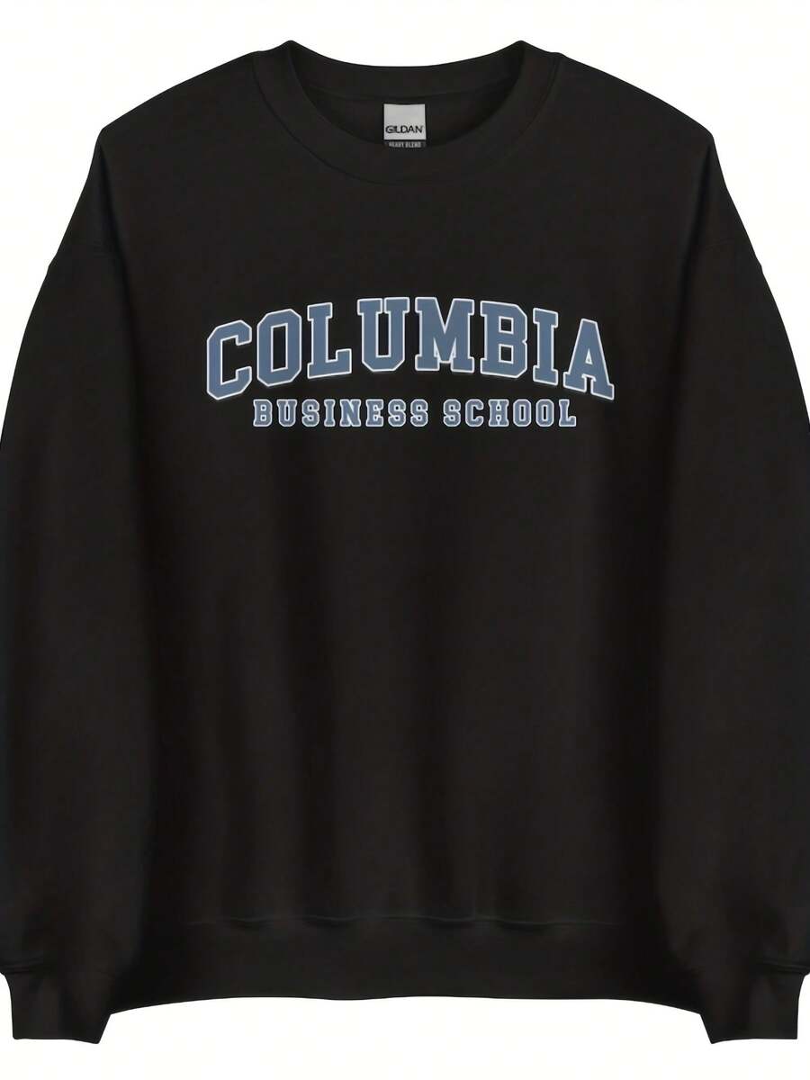 Unrsity School Of Business Vintage Design Logo Crewneck Sweatshirt,Autumn/Winter Hoodie Autumn Set - Style 8 - View 1