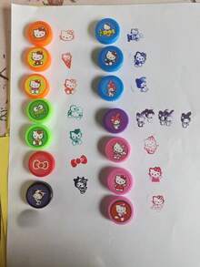 三丽鸥印章：Hello Kitty 和 My Melody 可水洗印章，肉桂狗印章工具