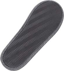 Home Slippers For Guest Ibluelover Portable Travel Spa Slippers Foldable Flat Closed Toe Home Shoes With Non-Slip Sole Spa Hotel Slippers Washable Guest Room Cotton Indoor House Shoes Business Trip Flight Footwear - 灰色 - 查看 4