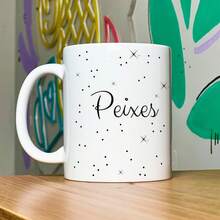 JPS INFO Caneca Signos Minimalista - Peixes - 325ml