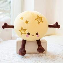 1个可爱卡通行星毛绒玩偶，包含太阳、月亮、地球、金星、火星、土星，逼真毛绒玩偶，多尺寸天文馆毛绒抱枕，柔软亲肤，家居装饰，天文爱好者礼物 - 彩色 - 查看 6