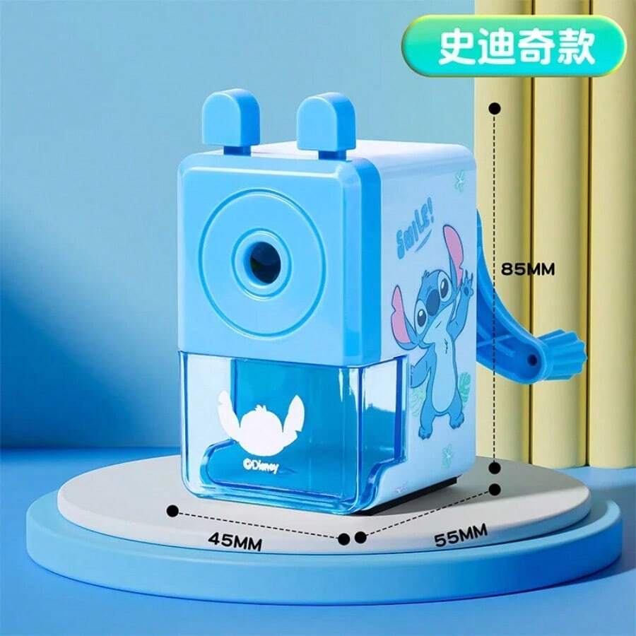 Pencil Sharpener Elsa Stitch Pencil Knife Hand Crank Sharpener Student Kids School Supplies Stationery,Recommended Gifts For Children, Children's Learning Supplies, Exam Items, Pencil Sharpeners - Multicolor - View 1