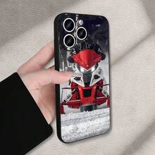 Funda para teléfono con diseño de carreras de motos de nieve para iPhone 17, 16, 15, 14, 13, 12 y 11, diseñada con una estética deportiva genial.Esta funda protectora es a prueba de golpes e ideal para amantes de las actividades al aire libre, presentando un tema de deportes de invierno, funda para teléfono al aire libre.| Deportes - Negro - Ver 5