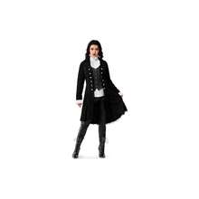 Halloween Womenu2019s Steampunk Costume, Victorian Tailcoat Gothic Coat Cosplay Parties - 大號+黑色 - 查看 3