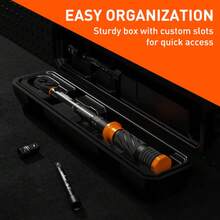 1/4" Torque Wrench Snap Socket Professional Drive Click Ratcheting Extension Bar - 1 - View 8