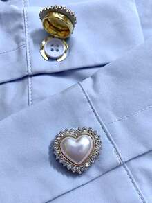 2 chiếc nút áo sơ mi hoa khuy măng sét tay áo hoa kẹp nút cho váy cưới trang trí tuxedo nút phụ kiện quần áo quà tặng - Nhiều màu - Xem 6