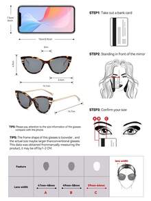 Women's Elegant Leopard Print Retro Cat Eye Fashion Glasses Classic Plastic Material, Ideal For Outdoor Travel, Beach Vacation, Daily Wear And Summer UV Protection - 彩色 - 查看 4